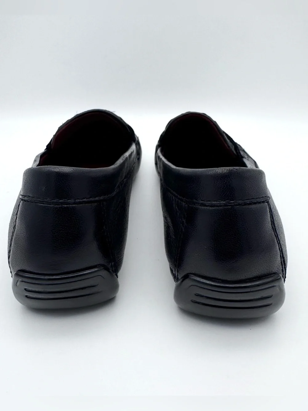 Robert Zur Petra Black Woven Glove Leather Driving Penny Loafers Women's 8 AA